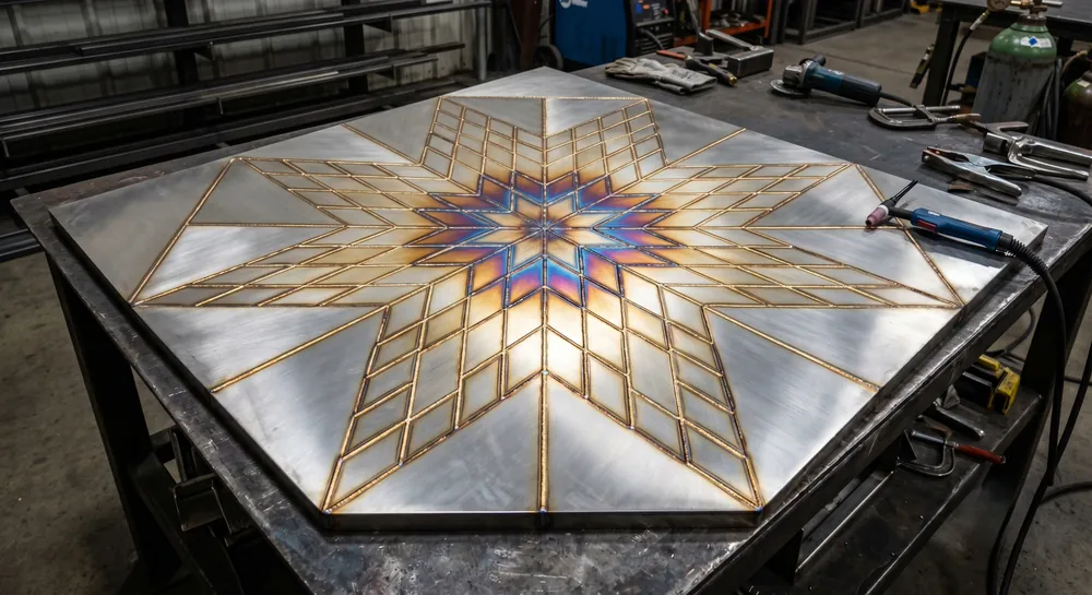 Custom plasma-cut steel gift piece, one-of-a-kind